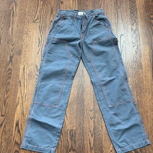 🎈🎈BDG Gray Cargo Pants with Red Stitching